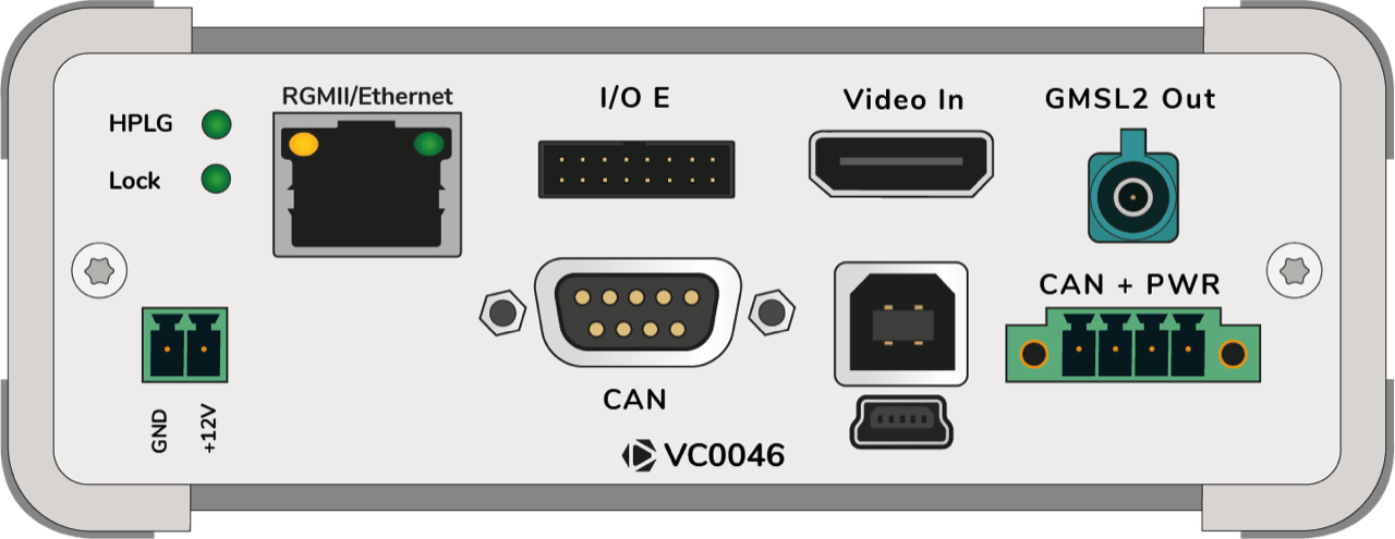 VC0046 video converter rear display