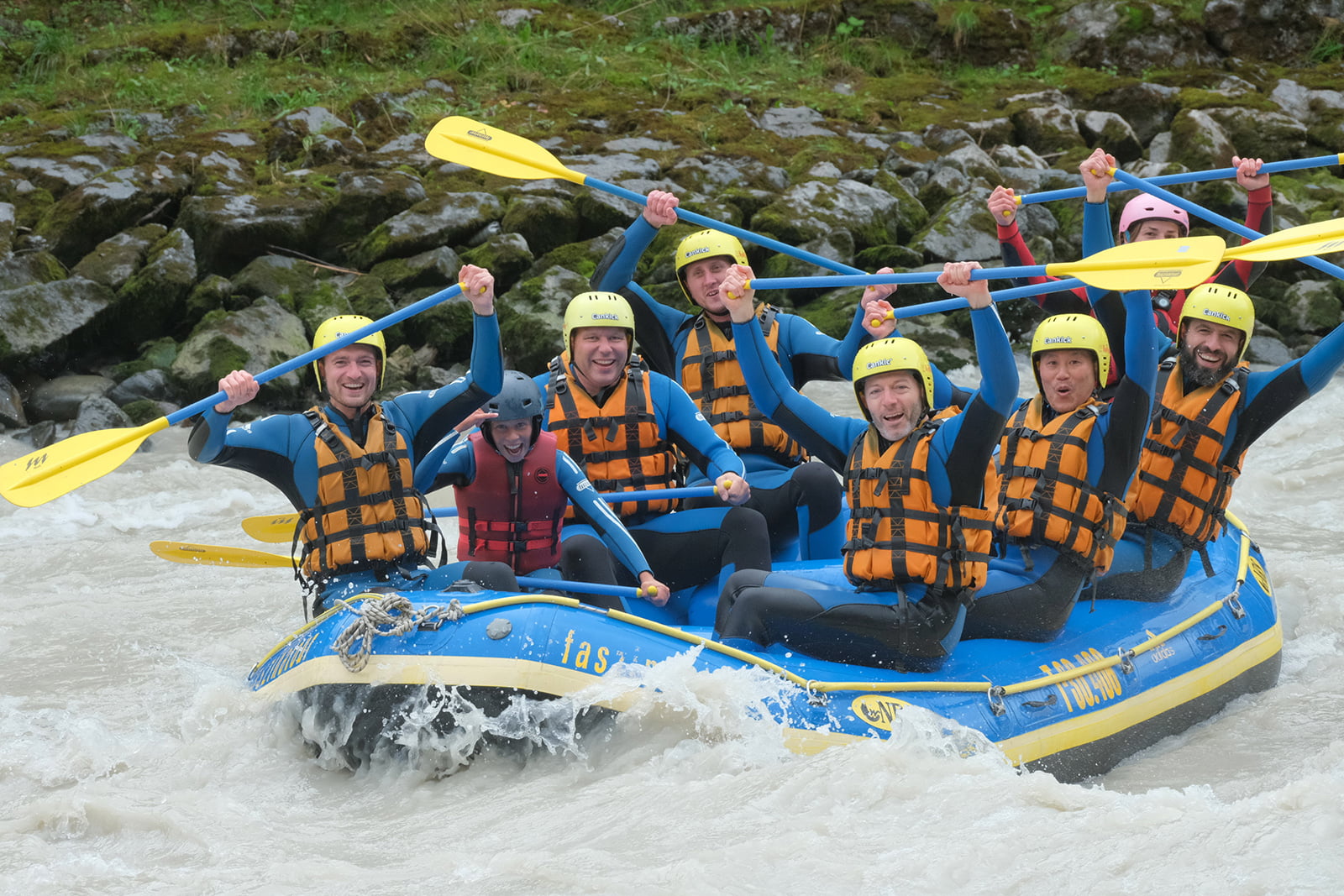 TZ Team rafting in Tyrol